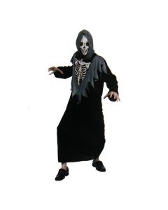 Kostum Halloween për meshkuj ,"Skeleton",M, zi