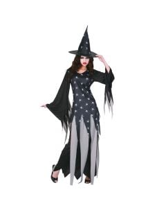 Kostum Halloween per femra, "Black witch", XS, black