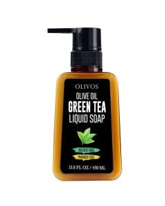 Liquid soap, with olive oil and green tea, Olivos