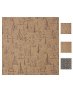 Wrapping paper, paper, 2x0.7 m, brown, 1 piece