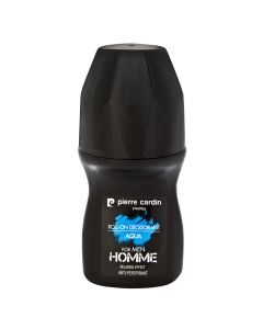 Aqua roll-on deodorant for men, Pierre Cardin, plastic, 50 ml, black and blue, 1 piece