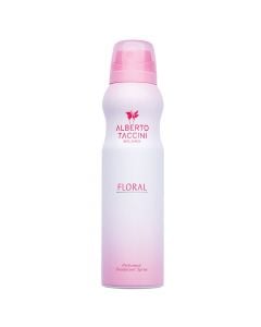 Floral deodorant spray, Alberto Taccini, plastic and metal, 150 ml, pink, 1 piece.