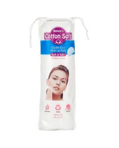 Makeup remover pads, Flormar, cotton, 18x5 cm, white, 70 pieces