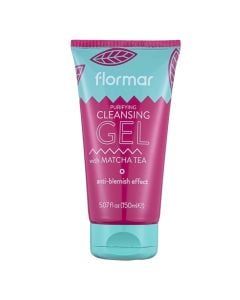 Facial cleansing gel, Flormar, plastic, 150 ml, pink and blue, 1 piece