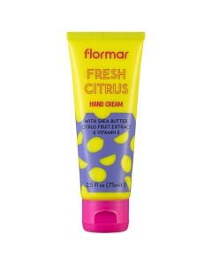 Hand cream, Flormar, plastic, 75 ml, yellow, 1 piece