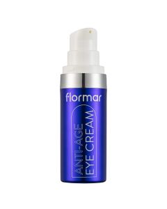 Anti-age eye cream, Flormar, plastic, 50 ml, blue, 1 piece