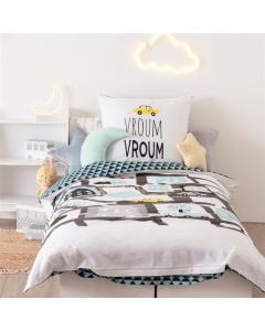 Bed cover set 140x200 cm, + Pillow 65x65 cm, road