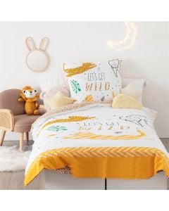 Bed cover set 140x200 cm, + Pillow 65x65 cm, animal