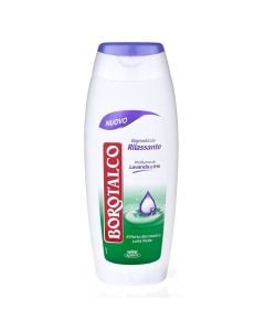 Relaxing body shampoo, Borotalco, plastic, 500 ml, white, purple and green, 1 piece
