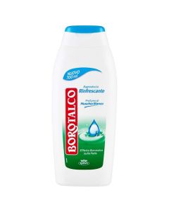 Refreshing body shampoo, Borotalco, plastic, 500 ml, white, blue and green, 1 piece