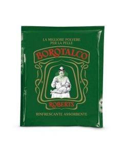 Talcum powder for children, in sachet, Borotalco, plastic, 100 g, green, 1 piece