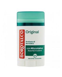 Antiperspirant stick, Original, Borotalco, plastic, 40 ml, white and green, 1 piece