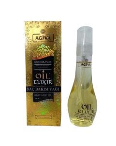 Elixir hair oil, Agiva, plastic, 150 ml, gold, 1 piece