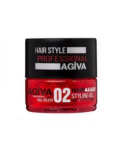 Ultra Strong Hair Gel, Agiva, plastic, 200 ml, red and black, 1 piece
