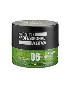 Xhel flokësh Ultra Strong & Wet, Agiva, plastikë, 200 ml, e zezë dhe e gjelbër, 1 copë
