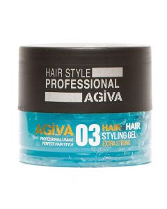 Extra Strong Hair Gel, Agiva, plastic, 700 ml, black and blue, 1 piece