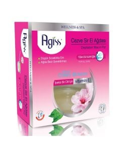 Depilatory wax in metal container, Agiss, aluminum and wax, 100 ml, pink, 1 piece