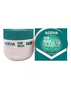 Face mask 3 in 1, Agiva, plastic, 350 ml, green, 1 piece