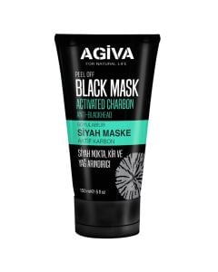 Maskë fytyre, Agiva, plastikë, 150 ml, e zezë, 1 copë