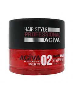 Ultra Strong hair gel, Agiva, plastic, 700 ml, red and black, 1 piece
