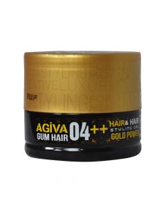 Xhel flokësh Gum Hair, Agiva, plastikë, 700 ml, gold dhe e zezë, 1 copë