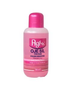 Nail polish remover, Agiss, plastic, 200 ml, pink, 1 piece
