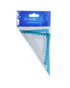 Triangle ruler set, 14 cm, 45 ° + 60 °