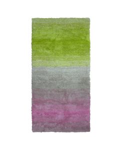 Frieze Shaggy Soft SHADING, Size: 60x120 cm, Color: Light Pink/Ecru/Green, Material: Polyester