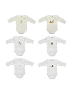 Newborn babies bodysuit, cotton, 45x25 cm, white, 1 piece