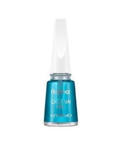 Nail strengthening gel with calcium, Flormar, glass and plastic, 11 ml, blue, 1 piece