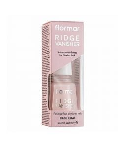 Ridge Vanisher nail polish, Flormar, glass and plastic, 11 ml, pink, 1 piece