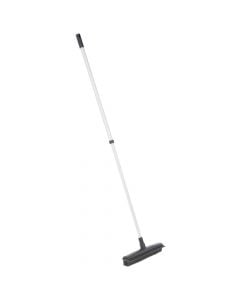 Rubber broom for cleaning carpets and floors, Five, polypropylene, 122x32x6 cm, gray, 1 piece
