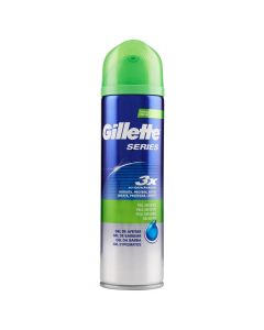 Shaving foam Series, Gillette, plastic and metal, 200 ml, blue and green, 1 piece