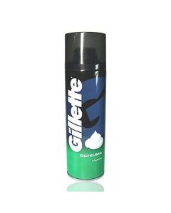 Menthol shaving foam, Gillette, plastic and metal, 300 ml, black and green, 1 piece