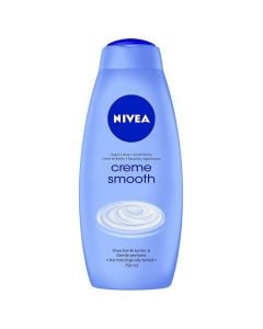Body cream for bath Crème Smooth, Nivea, plastic, 750 ml, pastel blue, 1 piece