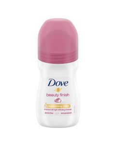 Roll-on deodorant for women Beauty Finish, Dove, plastic, 50 ml, white and pink, 1 piece