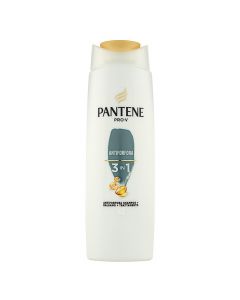 3 in 1 anti-dandruff shampoo, Pantene, plastic, 225 ml, white and gray, 1 piece