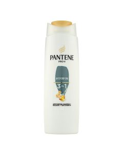 3 in 1 anti-dandruff shampoo, Pantene, plastic, 225 ml, white and gray, 1 piece