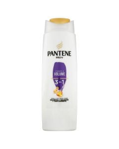 3 in 1 shampoo for volume, Pantene, plastic, 225 ml, white and purple, 1 piece