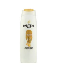 3 in 1 protective and regenerating shampoo for hair, Pantene, plastic, 225 ml, white and orange, 1 piece