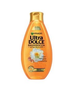 Body shampoo with argan oil Ultra Dolce, Garnier, plastic, 500 ml, orange, 1 piece
