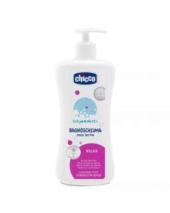 Baby body shampoo, Chicco, plastic, 500 ml, white and pink, 1 piece