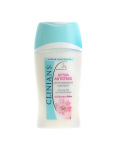 Anti-wrinkle cleansing milk for face, Clinians, plastic, 200 ml, turquoise, 1 piece