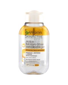Micellar water for cleaning makeup, Garnier, plastic, 100 ml, transparent and orange, 1 piece