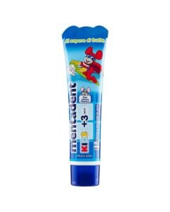 Toothpaste for children, Mentadent, plastic, 50 ml, blue, 1 piece
