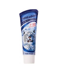Toothpaste for children, Mentadent, plastic, 75 ml, blue, 1 piece