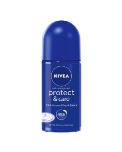 Roll-on deodorant Protect&Care, Nivea, plastic and glass, 50 ml, blue, 1 piece