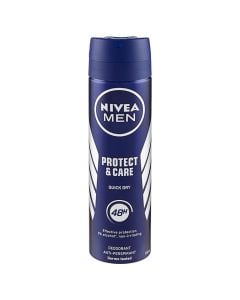 Antidjersë sprai për meshkuj Protect&Care, Nivea, plastikë dhe metal, 150 ml, blu, 1 copë