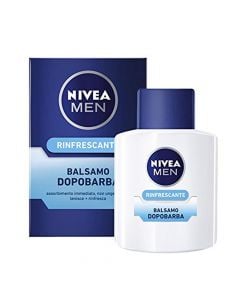 Protective aftershave, Nivea, plastic and glass, 100 ml, white and blue, 1 piece
