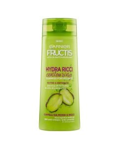 Strengthening shampoo for curly hair, Fructis, Garnier, plastic, 250 ml, green, 1 piece